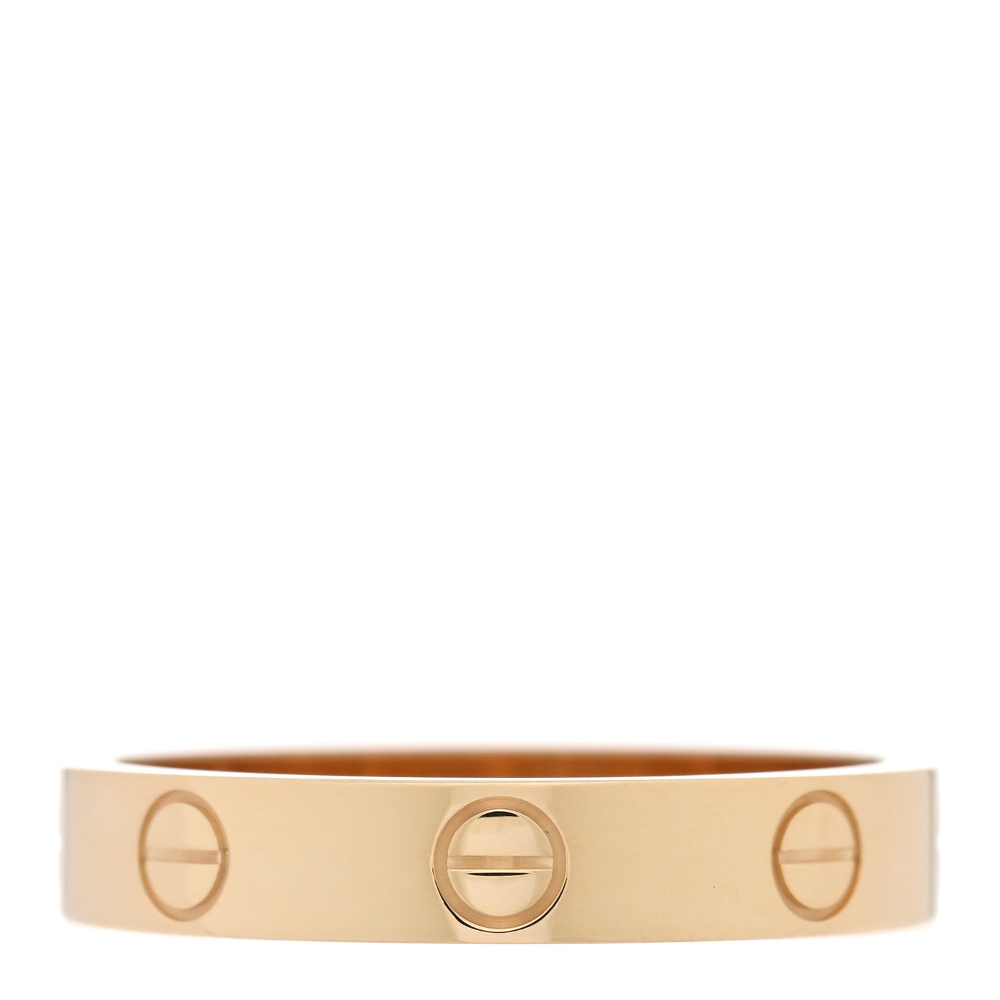 18K Yellow Gold 3.5mm LOVE Wedding Band Ring 55 7.25