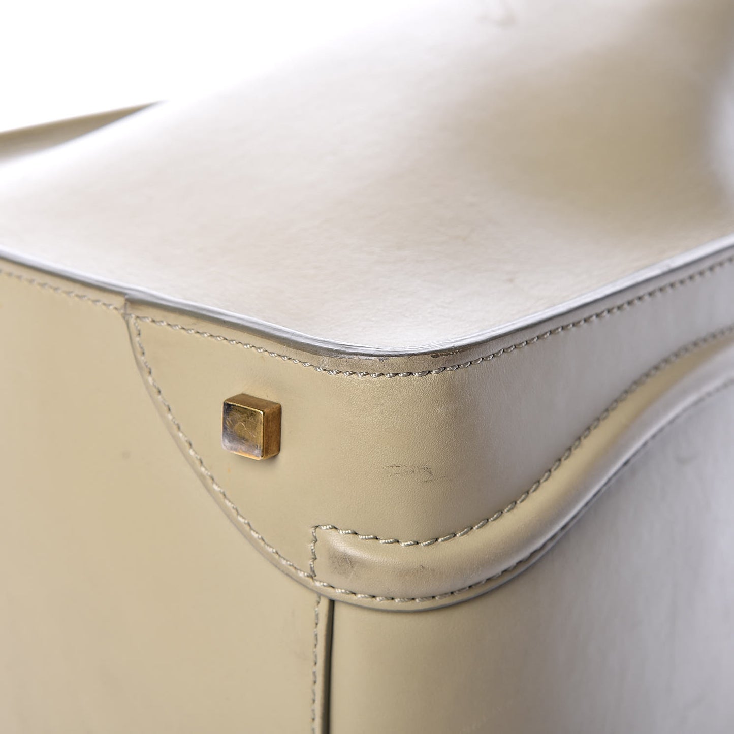 Smooth Calfskin Mini Luggage Light Grey