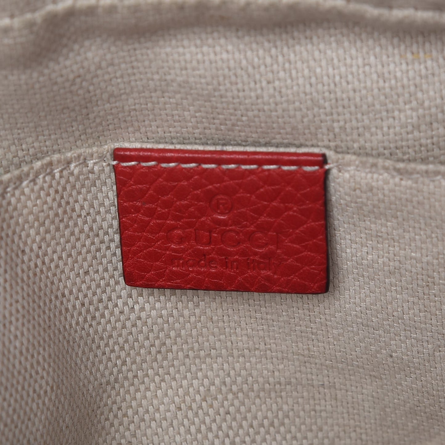 Pebbled Calfskin Small Soho Disco Bag Tabasco Red