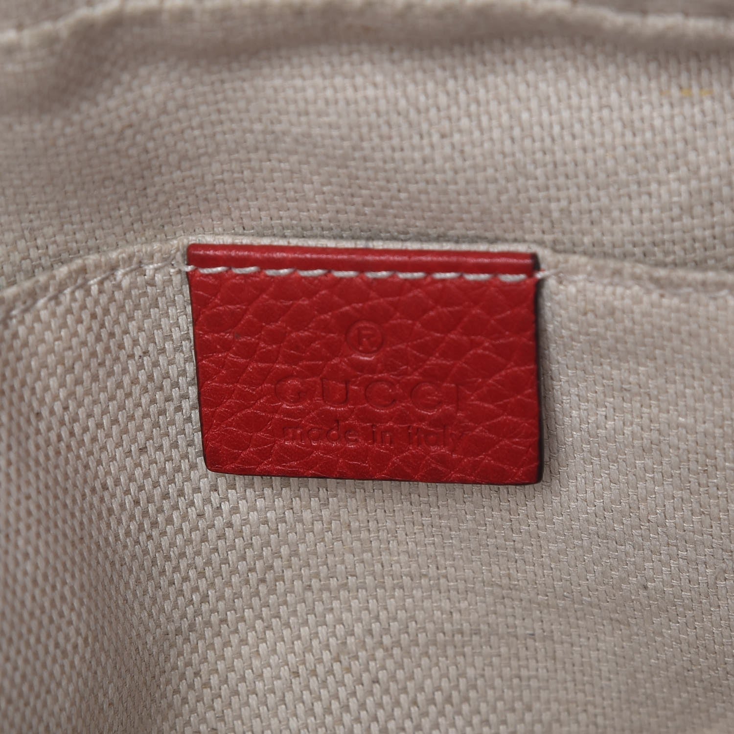 Gucci Pebbled Calfskin Small Soho Disco Bag Tabasco Red 6 of 16