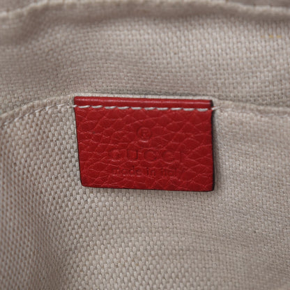 Gucci Pebbled Calfskin Small Soho Disco Bag Tabasco Red 6 of 16
