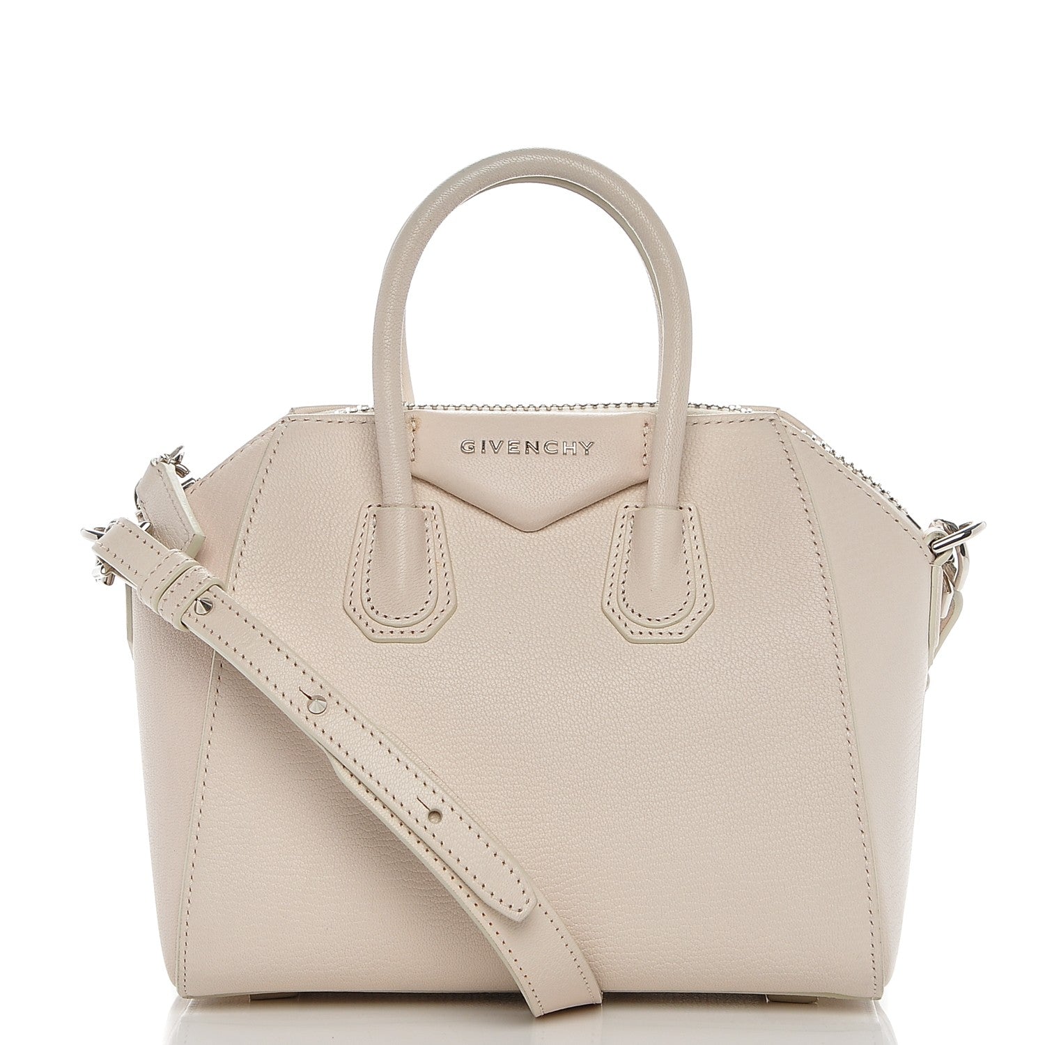 Givenchy Sugar Goatskin Mini Antigona Beige Buff 1 of 9