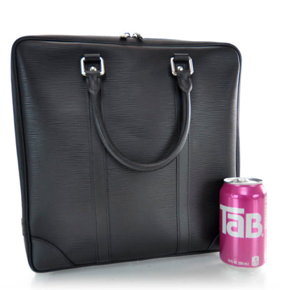 Louis Vuitton Epi Porte-Documents Voyage Briefcase Black 3 of 8
