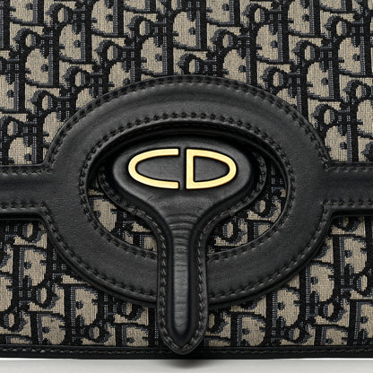 Christian Dior Oblique Fold Over Clutch Blue 8 of 9