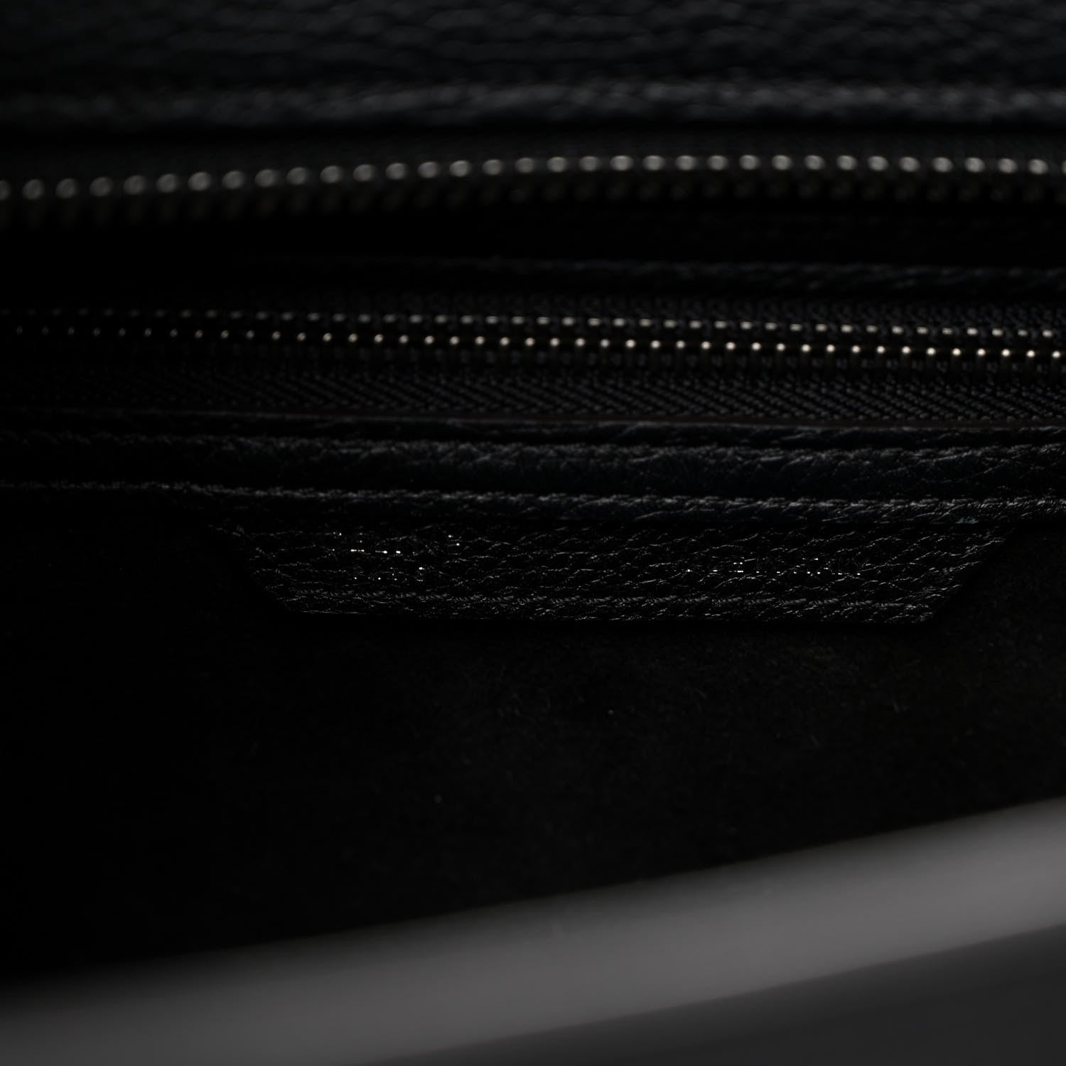 Celine Drummed Calfskin Micro Luggage Black 6 of 10
