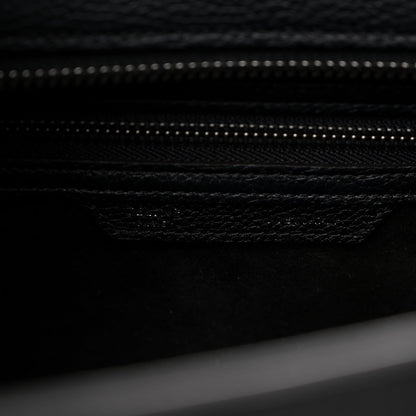 Celine Drummed Calfskin Micro Luggage Black 6 of 10