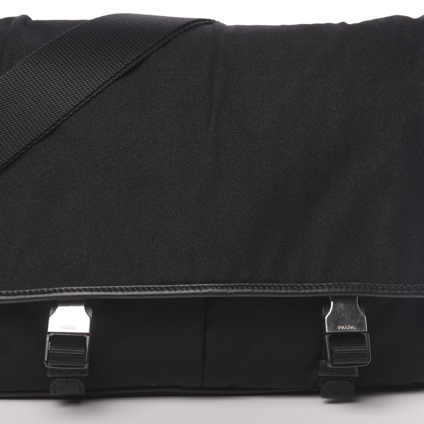 Tessuto Nylon Messenger Bag Black