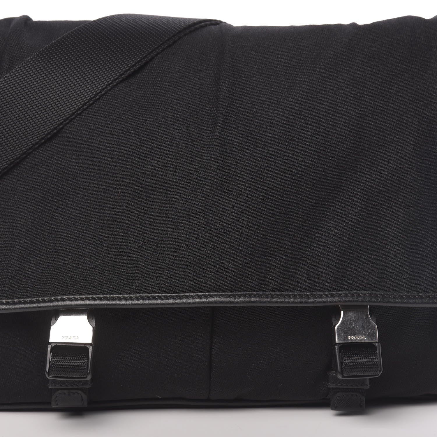 Prada Tessuto Nylon Messenger Bag Black 13 of 13