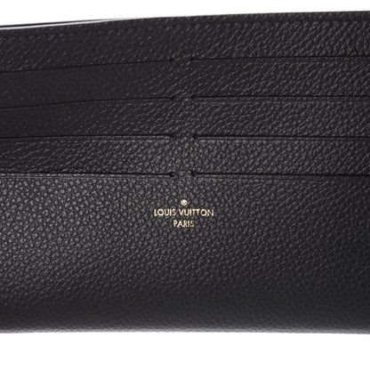 Louis Vuitton Calfskin Felicie Chain Wallet Card Holder Insert Black 6 of 6