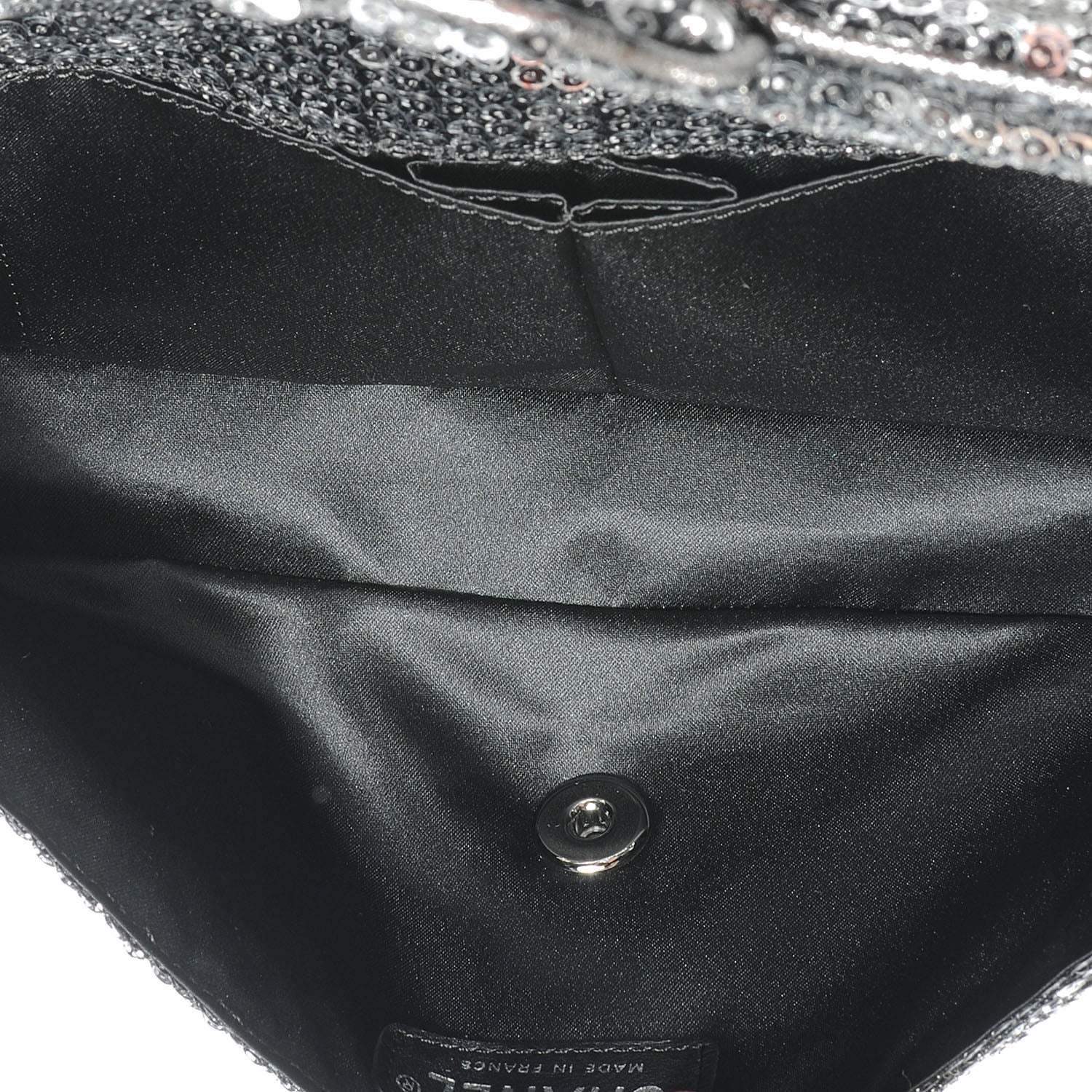 Chanel Sequin East West Flap Dark Silver 5 of 7