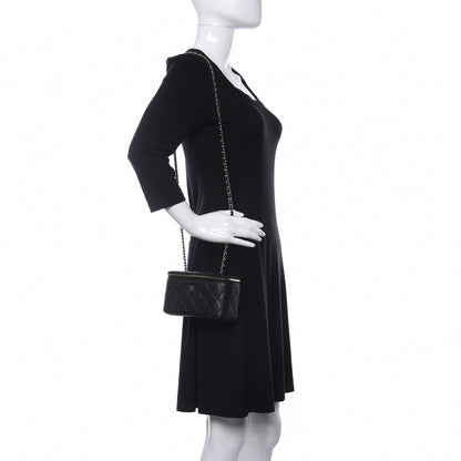 Chanel Caviar Quilted Small Vanity Case With Chain Black 2 of 11