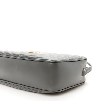Saint Laurent Calfskin Matelasse Monogram Lou Camera Bag Storm 10 of 10