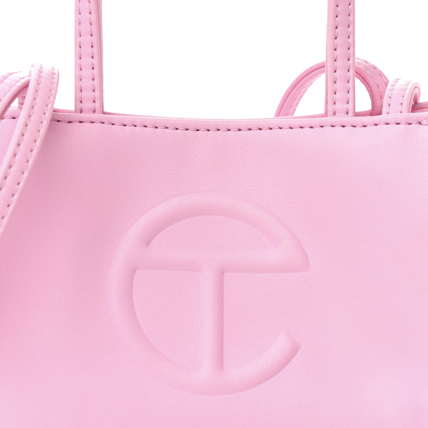 Telfar Vegan Leather Small Shopping Bag Bubblegum 9 of 13