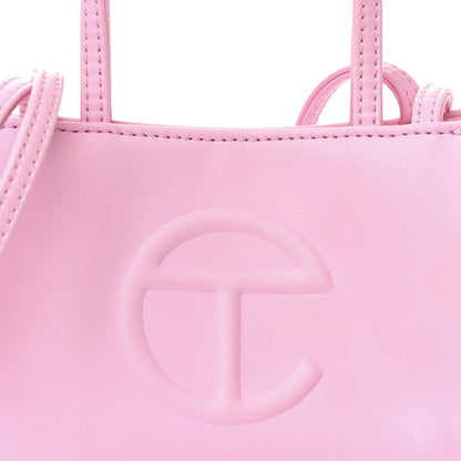 Telfar Vegan Leather Small Shopping Bag Bubblegum 9 of 13