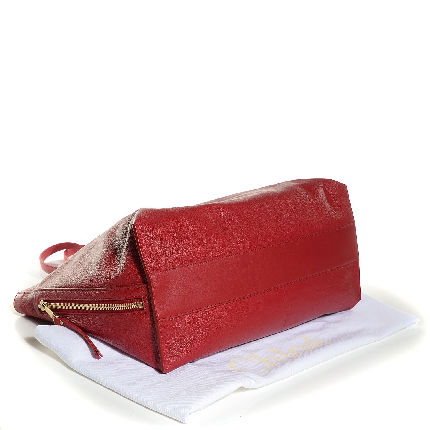 Chloe Goatskin Dilan East West Tote Red 4 of 8