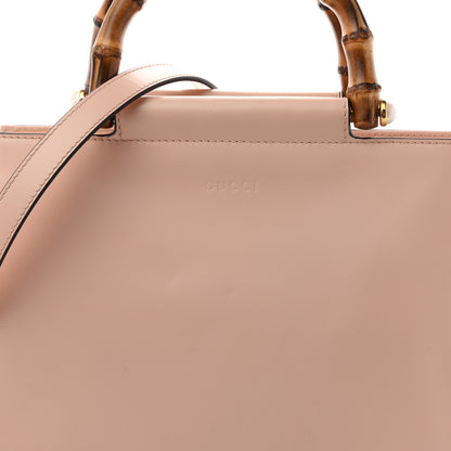 Gucci Nappa Bamboo Small Nymphaea Top Handle Bag  Perfect Pink 8 of 10