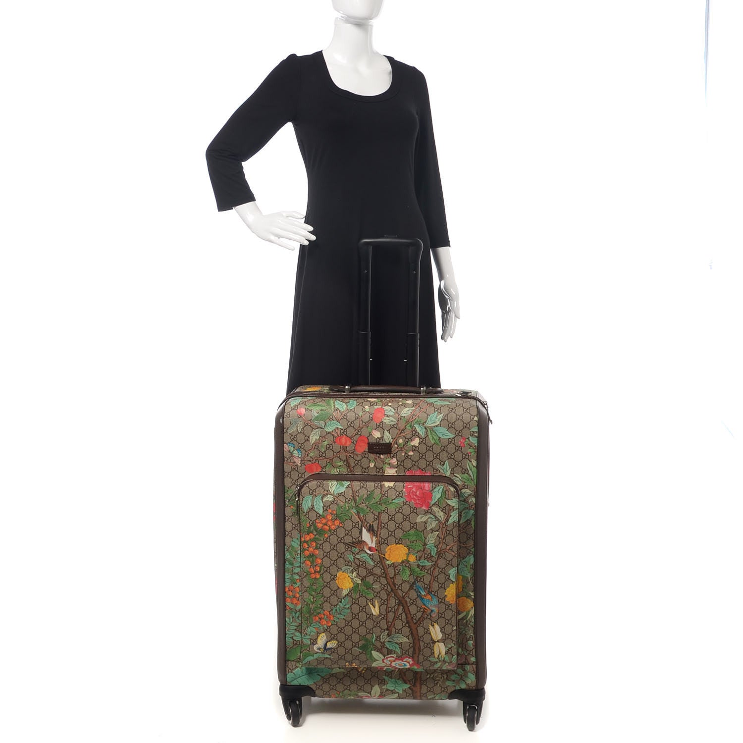 Gucci GG Supreme Monogram Tian Suitcase Beige Multicolor New Acero 2 of 11