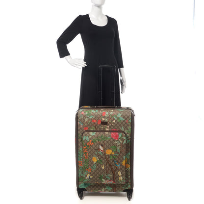 Gucci GG Supreme Monogram Tian Suitcase Beige Multicolor New Acero 2 of 11