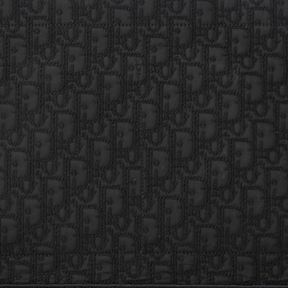 Christian Dior Canvas Satin Embroidered Book Tote Insert Black 8 of 10