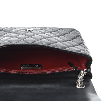 Chanel Lambskin Quilted Medium Westminster Pearl Flap Black 4 of 9