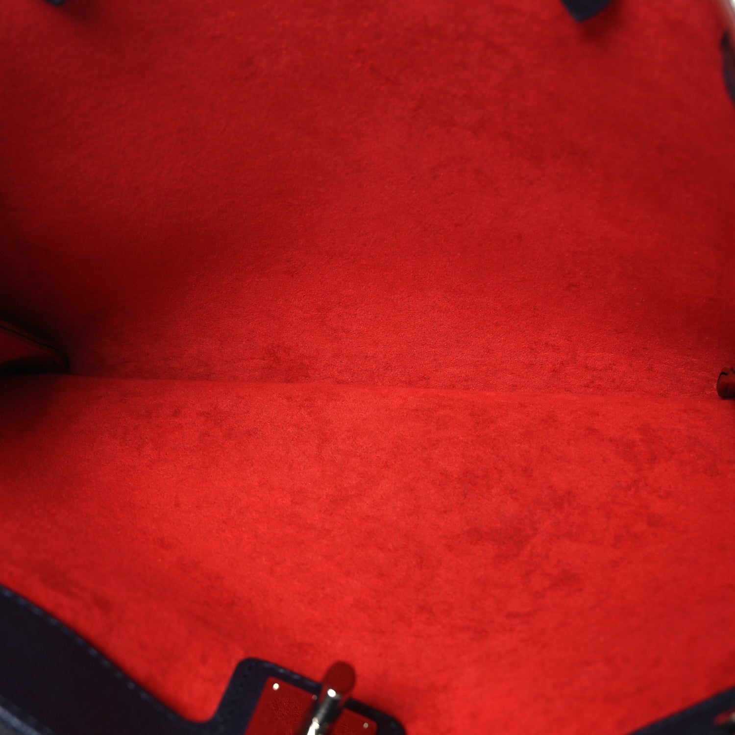 Louis Vuitton Calfskin Lockmeto Marine Rouge 5 of 10