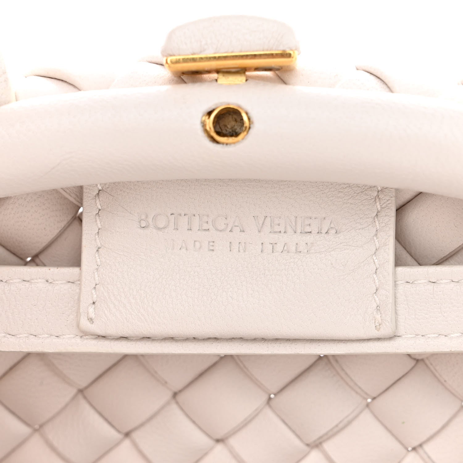 Bottega Veneta Nappa Intreccio Mini Padded Handle Bag Chalk 6 of 13