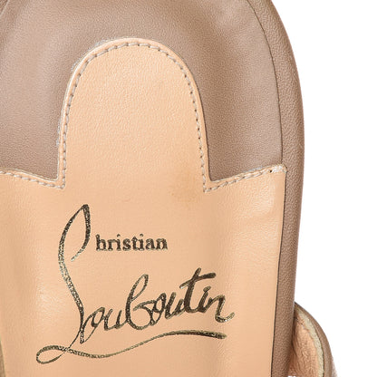 Christian Louboutin Calfskin Rope Cataclou 140 Wedge Sandals 40 Nude 13 of 21