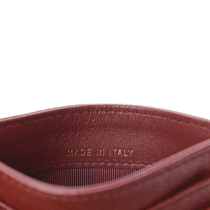 Chanel Iridescent Caviar Quilted Card Holder Burgundy 6 of 9