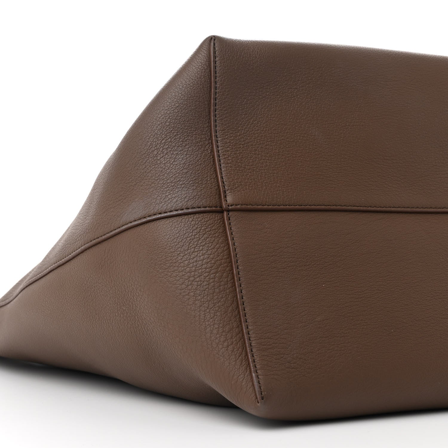 The Row Grained Calfskin Large N/S Park Tote French Grey 9 of 10
