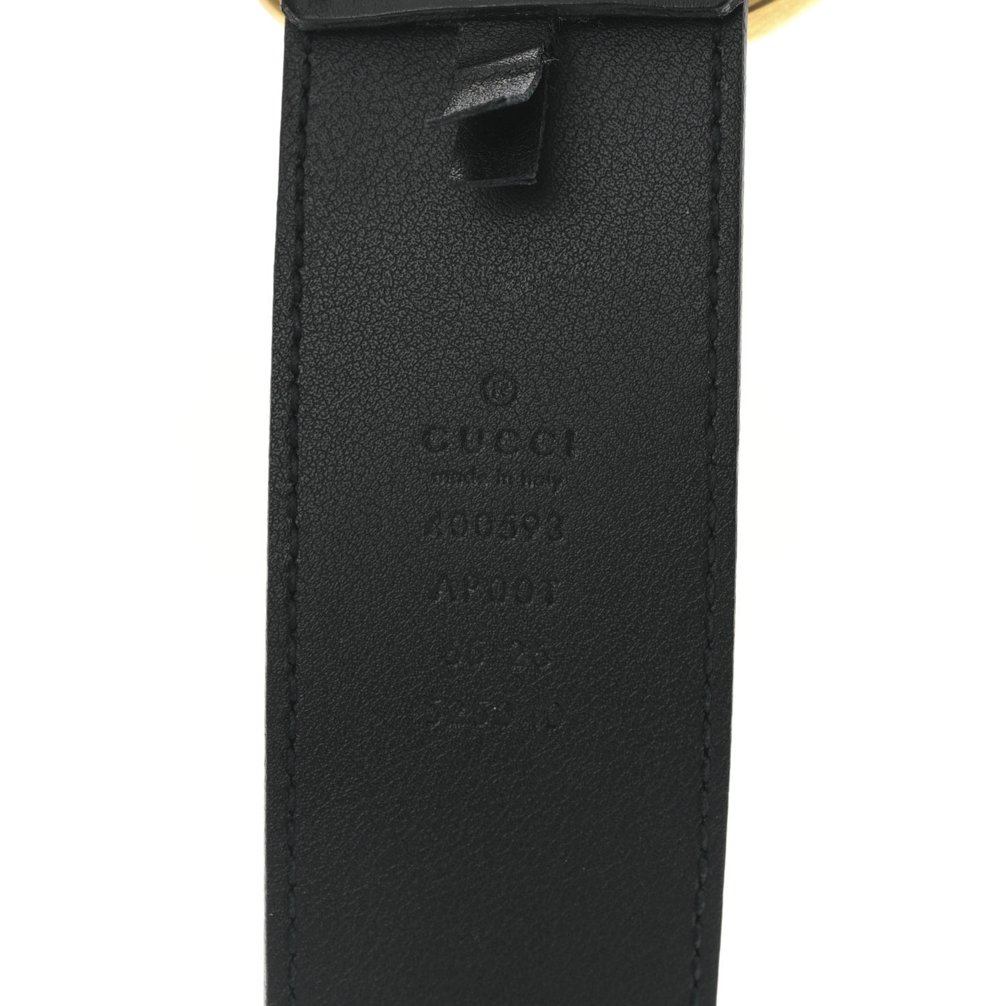 Calfskin Double G 40mm Belt 65 26 Black