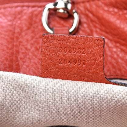 Gucci Pebbled Calfskin Medium Soho Chain Shoulder Bag Sun Orange 7 of 18