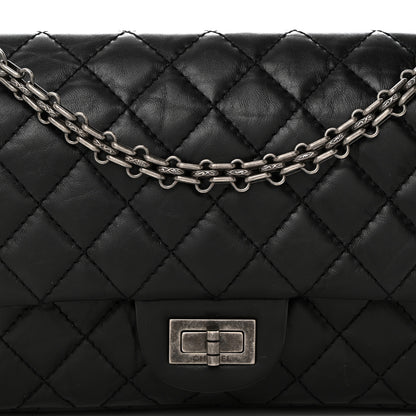 Chanel Aged Calfskin Quilted 2.55 Reissue 225 Flap Black 8 of 11