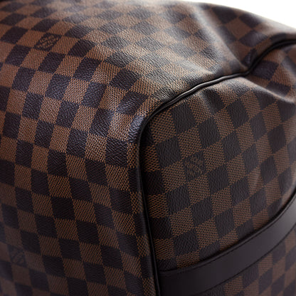 Louis Vuitton Damier Ebene Keepall Bandouliere 55 17 of 27