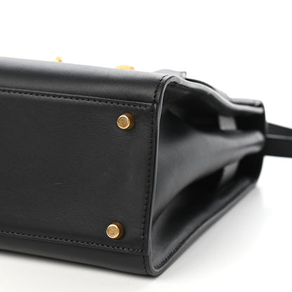 Versace Calfskin Icon Handbag Black 8 of 10