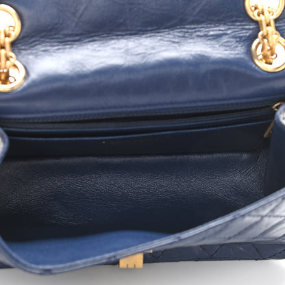 Chanel Aged Calfskin Quilted 2.55 Reissue Mini Flap Navy 5 of 11