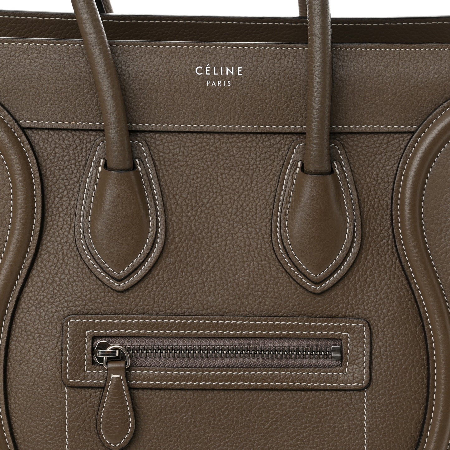 Drummed Calfskin Micro Luggage Souris