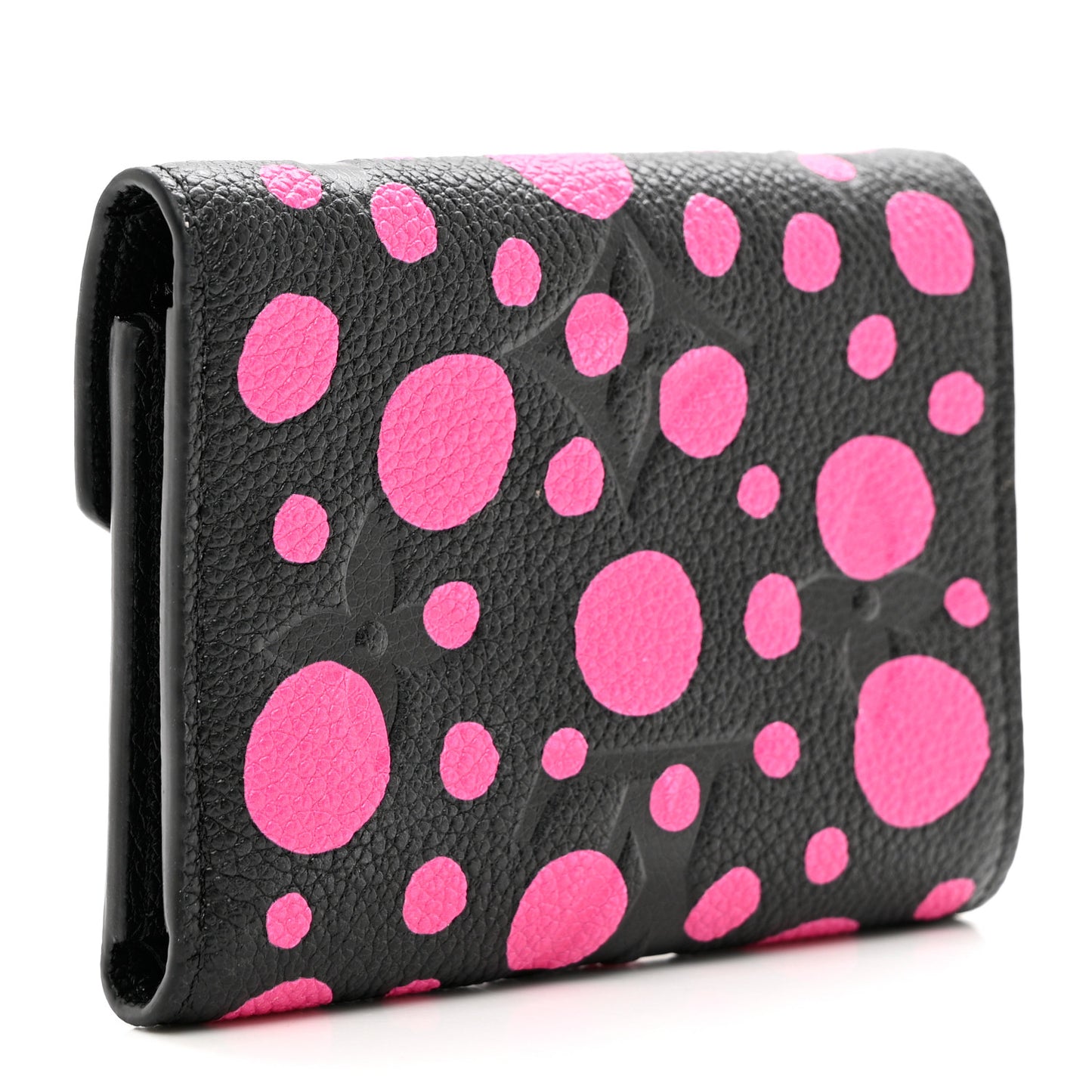 LV X YK Empreinte Monogram Victorine Wallet Black Fuchsia