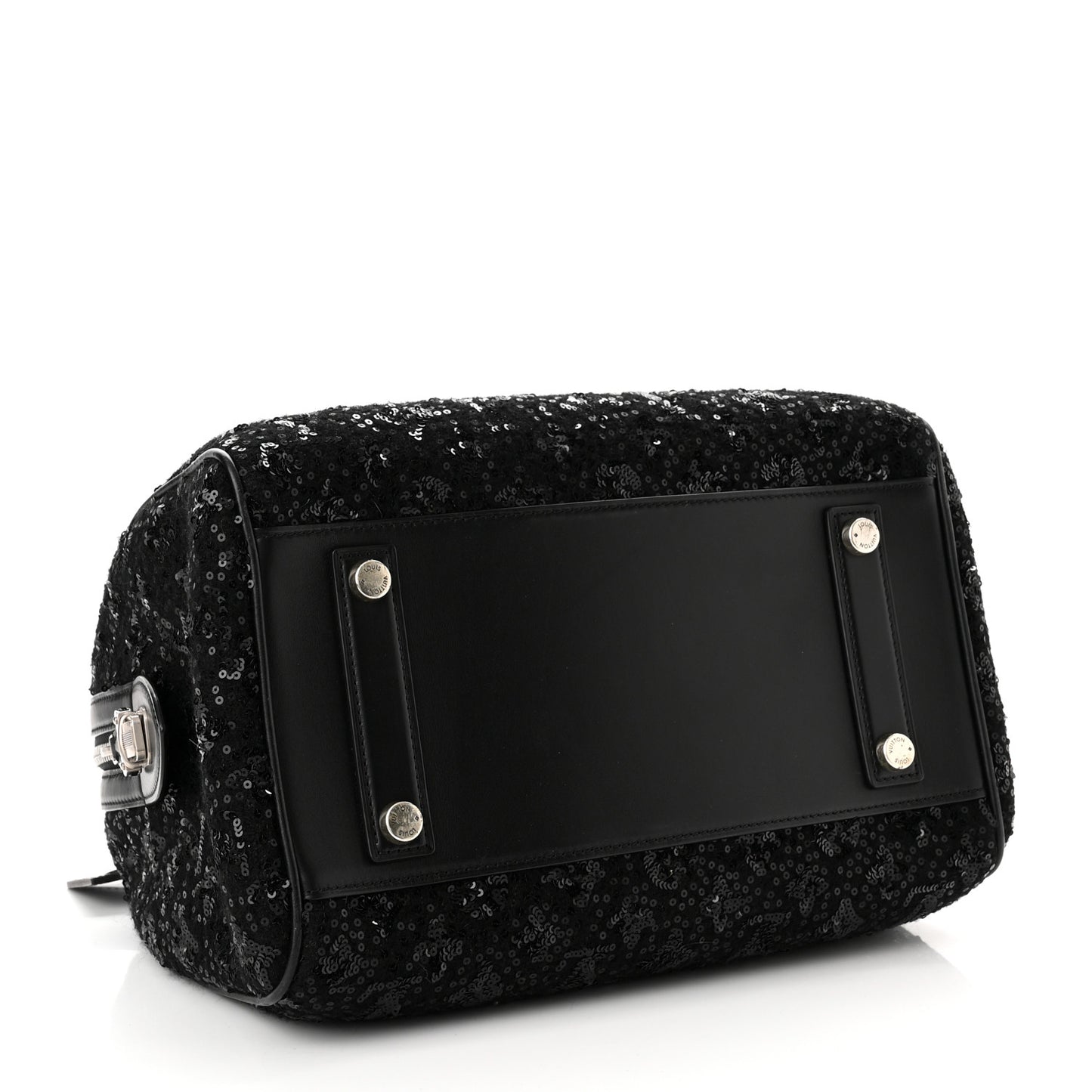 Sequin Monogram Sunshine Express Speedy Black