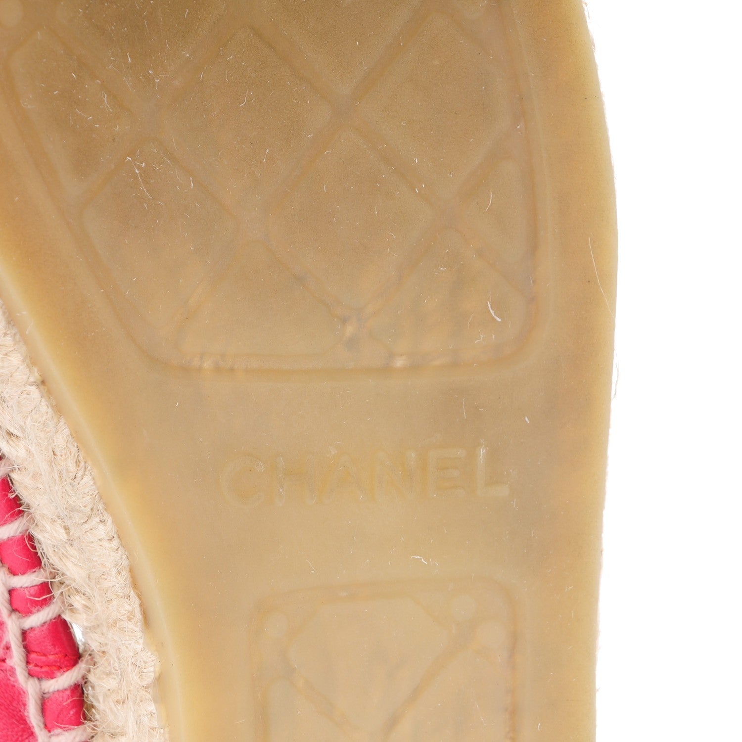 Chanel Lambskin CC Espadrilles 39 Red 7 of 10