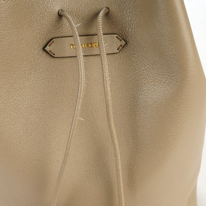 Tom Ford Calfskin Medium Double Tassel Bucket Taupe 8 of 8