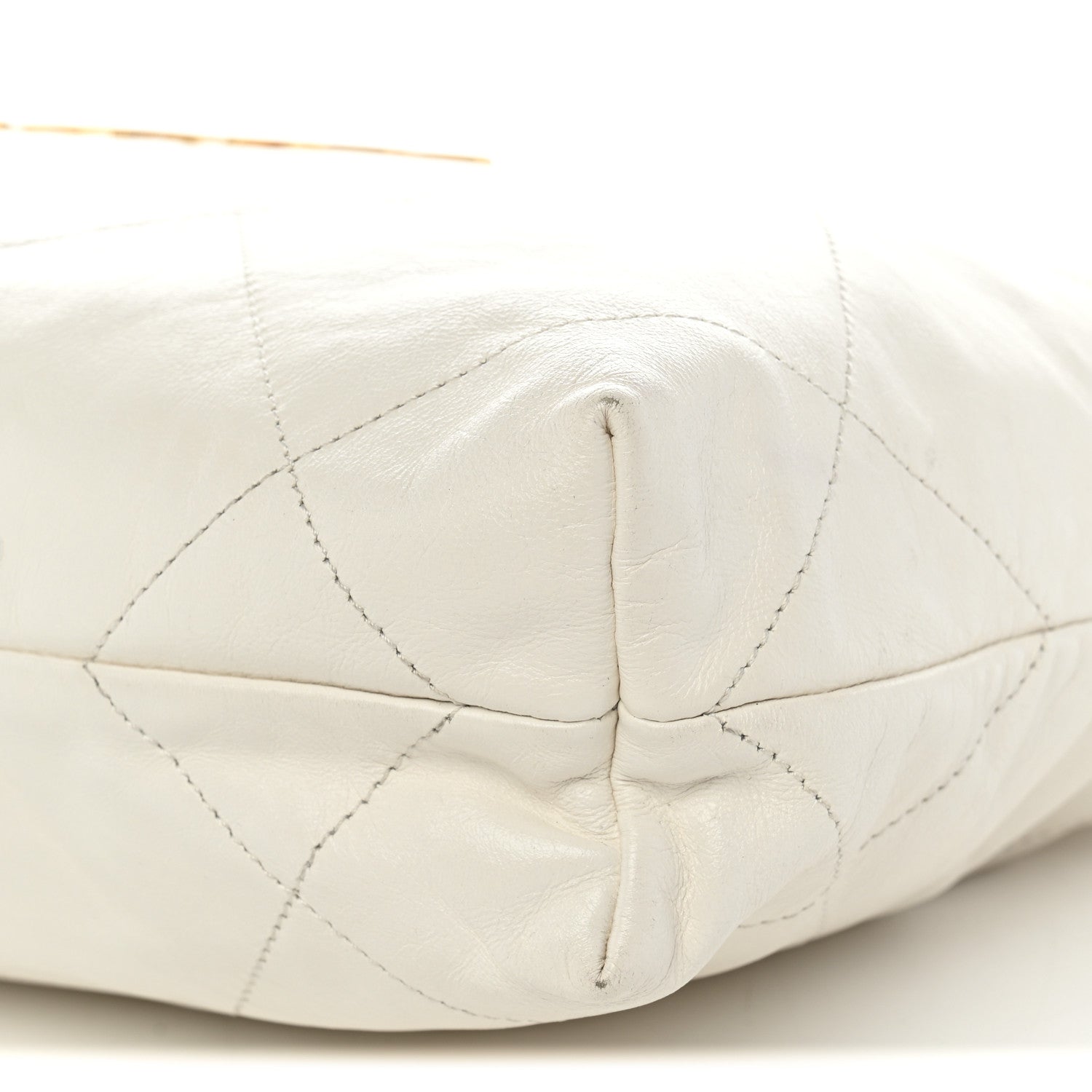 Chanel Shiny Calfskin Quilted Small Chanel 22 White 11 of 13