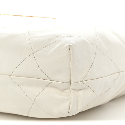 Chanel Shiny Calfskin Quilted Small Chanel 22 White 11 of 13