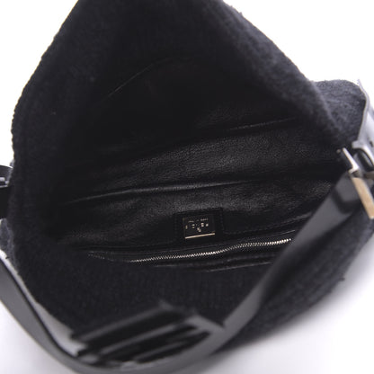 Fendi Woven Knit Baguette Grey 5 of 10