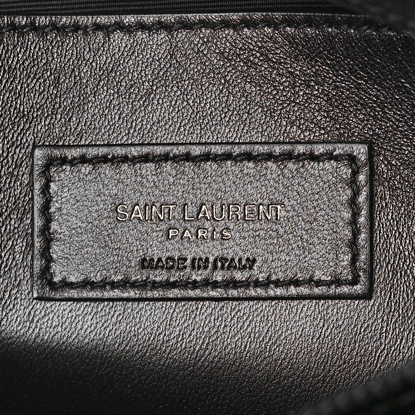 Grain De Poudre Medium West Hollywood Monogram Fold-Over Black