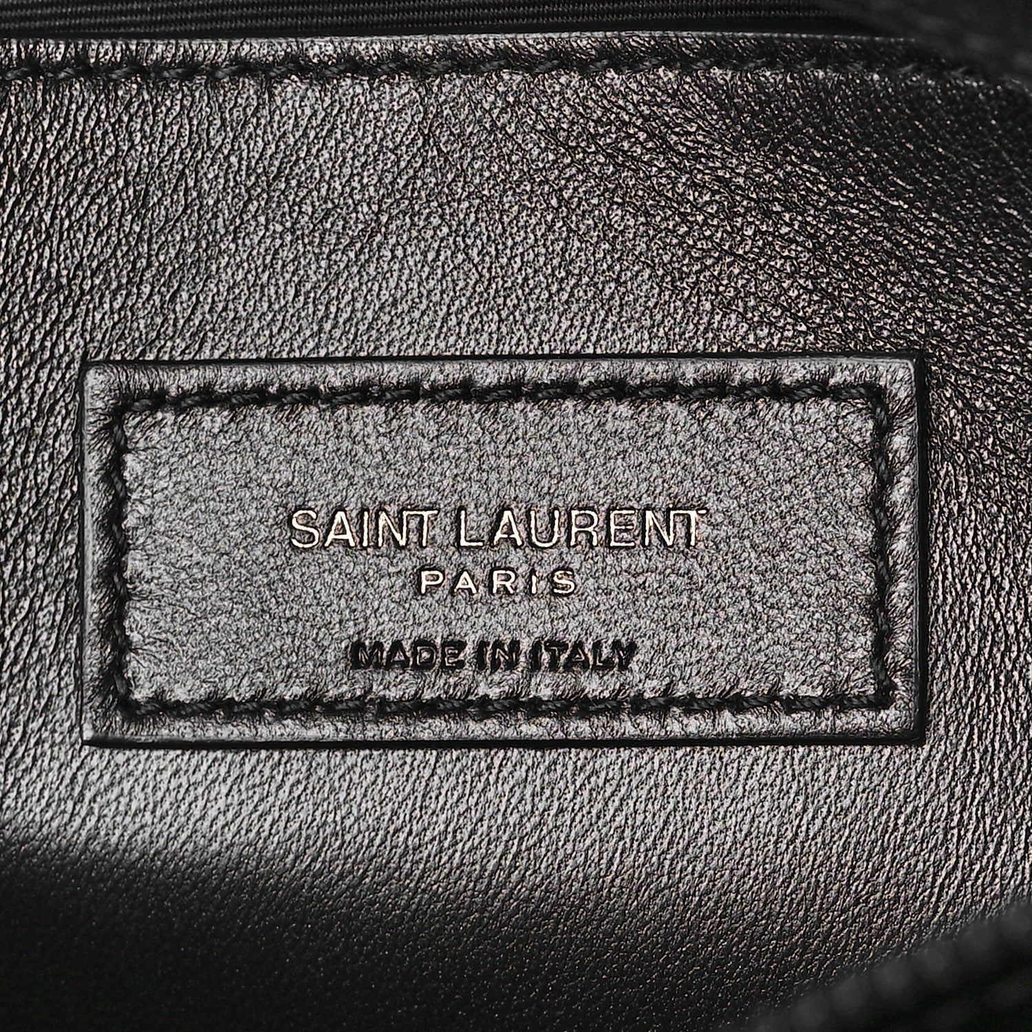 Saint Laurent Grain De Poudre Medium West Hollywood Monogram Fold-Over Black 6 of 8