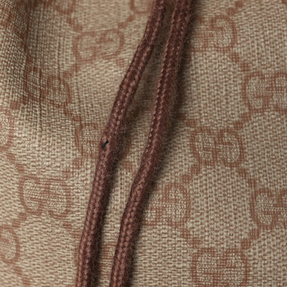 Gucci GG Supreme Monogram Medium Single Buckle Rucksack Backpack Beige 10 of 10