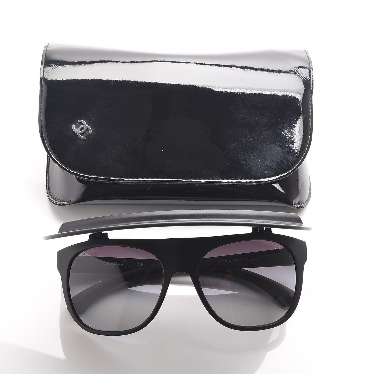Acetate Visor Sunglasses 71046 Matte Black