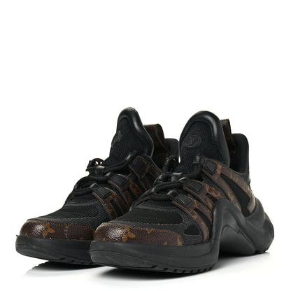 Louis Vuitton Calfskin Patent Monogram LV Archlight Sneakers 39 Black 3 of 7