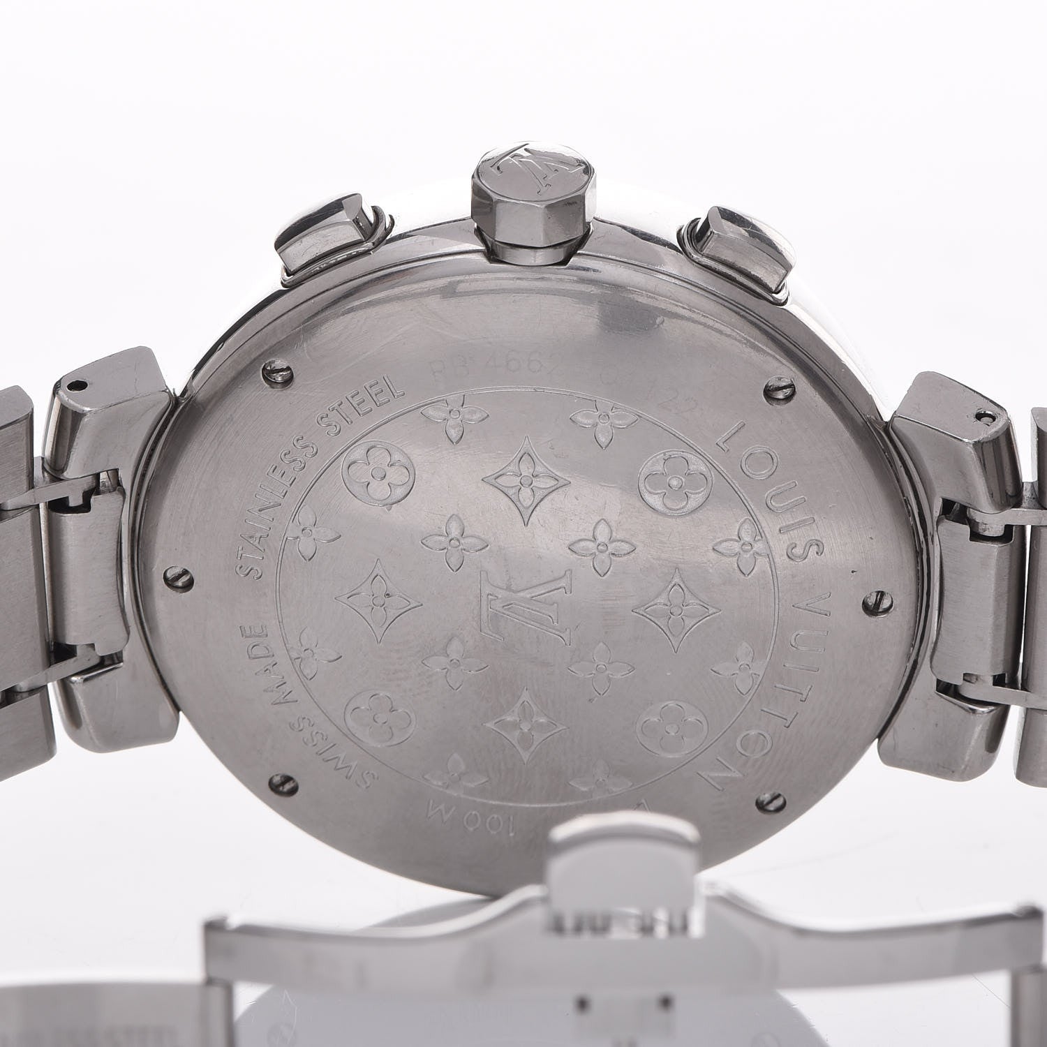 Louis Vuitton Stainless Steel 41mm Tambour Chronograph Automatic Watch Champagne 7 of 9