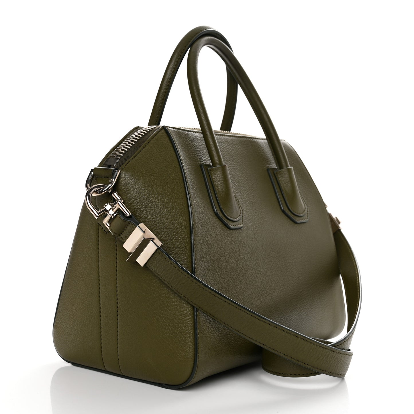 Sugar Goatskin Small Antigona Khaki